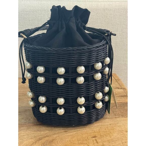 Kate Spade New York X Target Black Pearl Embellished Bucket Bag - Picture 5 of 8